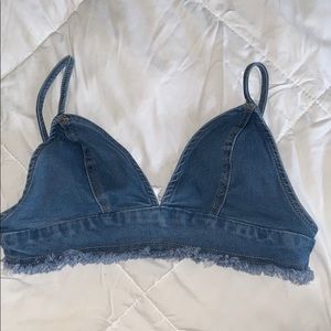 Fashion Nova Denim bralette